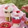 Crystalia Yogurt Cups with Lids, Set of 2